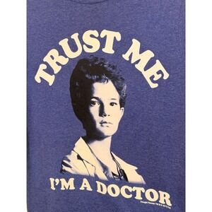 Doogie Howser MD Mens T-Shirt S Blue Trust Me Im A Doctor Retro 90s Pop Culture